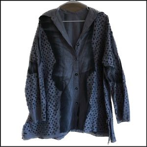 SKIF flowy patterned button down